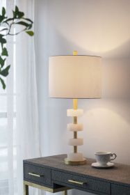 13x13x26" Marble Table Lamp