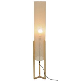 Contemporary Floor Lamp, Standing Light for Living Room Centerpiece, Bedroom & Office Lighting, Ethos Floor Lamp Oak and Natural 110-120V