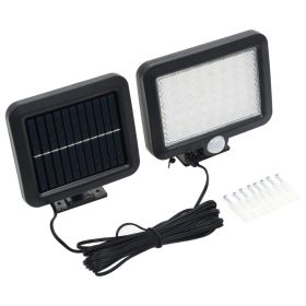 Solar Lamp Black ABS Medium Lights Solar Lamp Rectangular