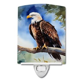 NEW Eagle Ceramic Night Light Compact, UL-Certified, Ideal for Bedroom, Bathroom, Nursery, Hallway, Kitchen, 6x4x3, Multicolor