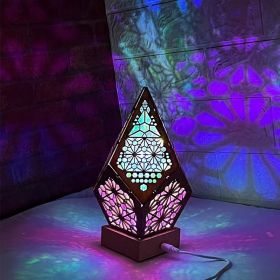 1pcs Bohemia Star Projector Lamp Large Floor Stand Colorful LED Desk Lamp Floor Lamp, Party Light, Mood Light (Color: MULTI COLOR)